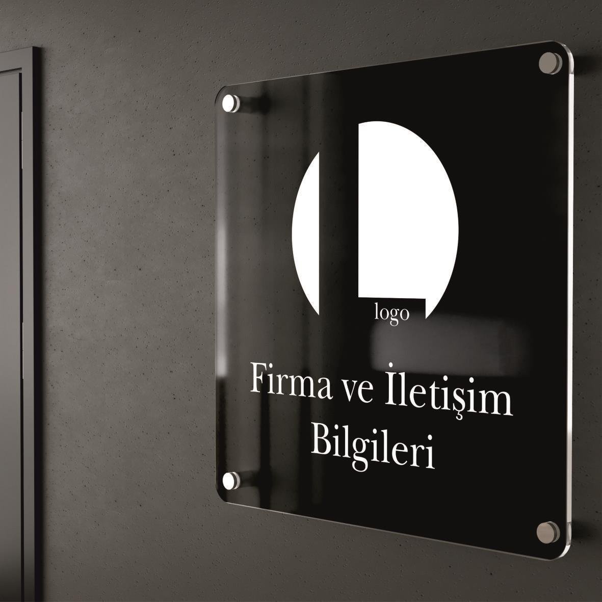 Pleksi Kapı Tabelası