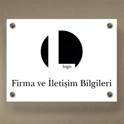 Pleksi Kapı Tabelası