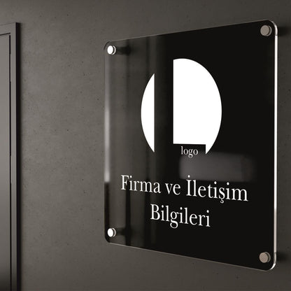 Pleksi Kapı Tabelası